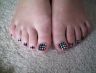 Minx - Silver and black polka dot
